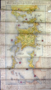 03-145 蝦夷地図幅 in 臥遊堂沽価書目「所好」三号